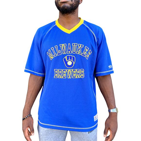 MLB Other - y2k Milwaukee Brewers Jersey Large